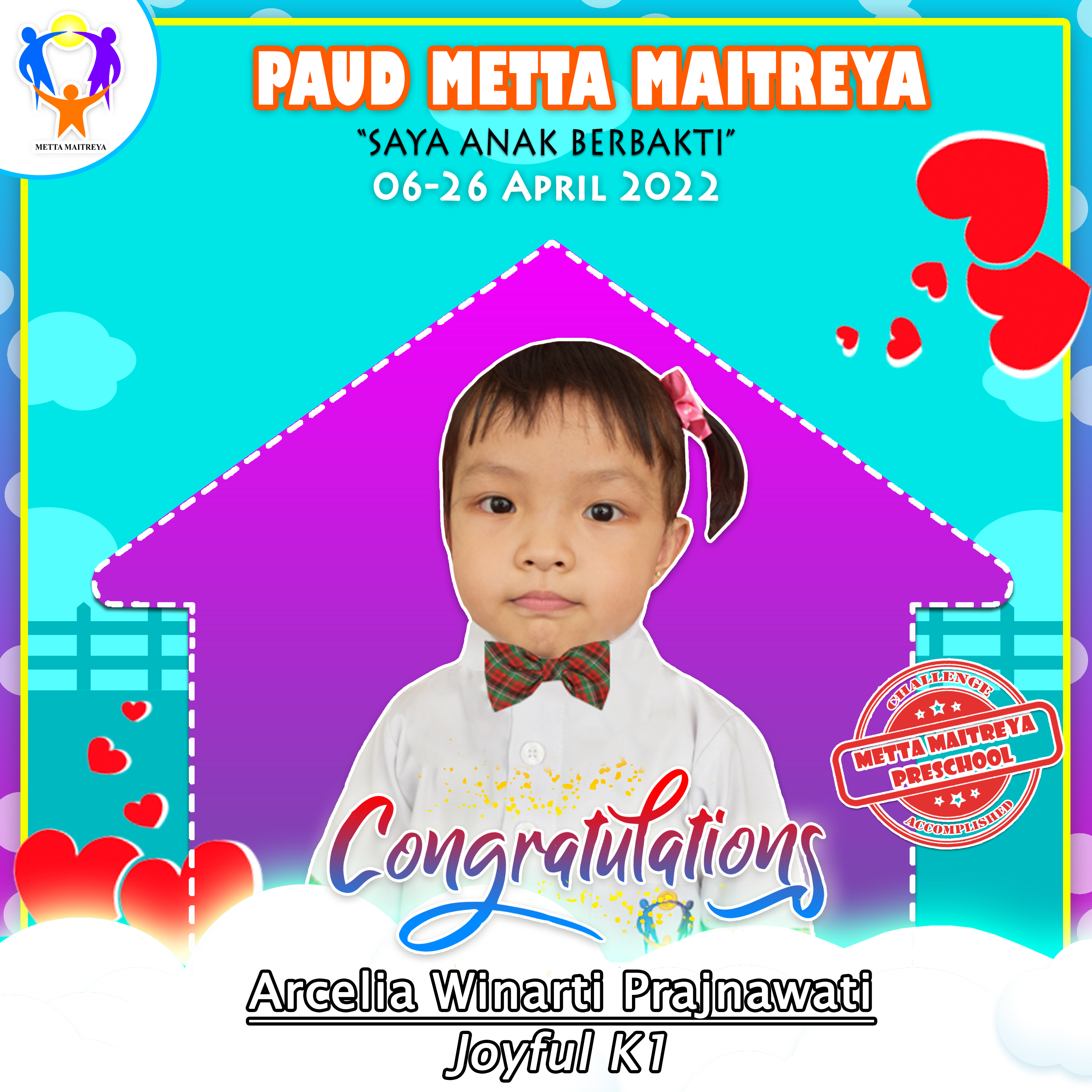 Pemenang April Good Habit Challenge | PAUD METTA MAITREYA